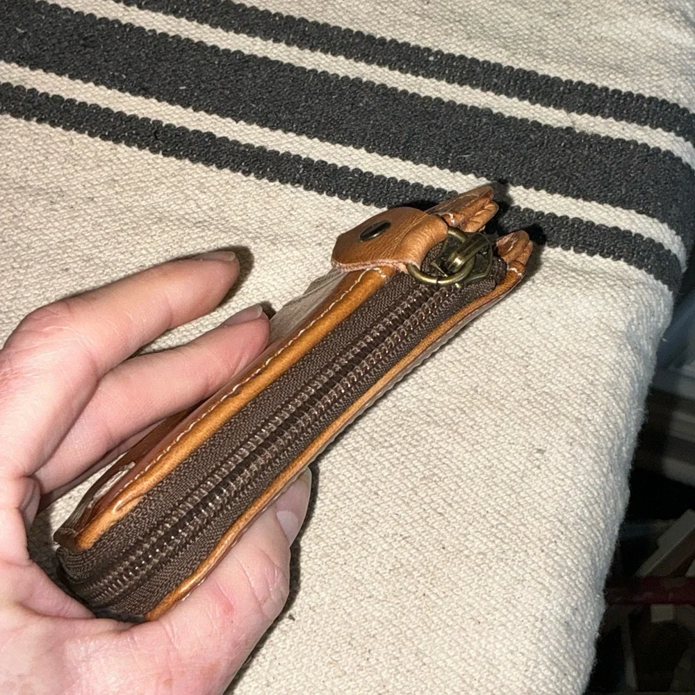Bed Stu Leather Carrie Zip Wallet Tan Retail $100 - Picture 7 of 12
